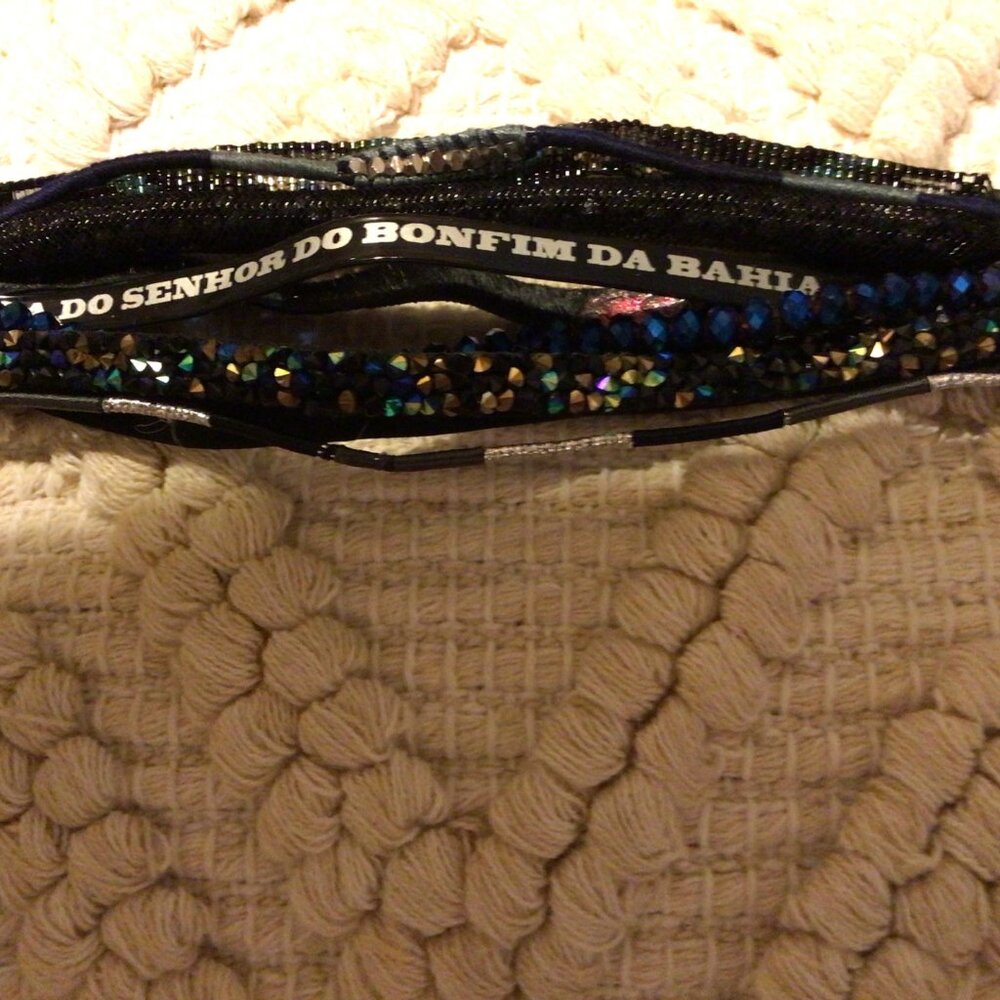 Hipanema Multi-Row Black and Iridescent Prayer Bracelet